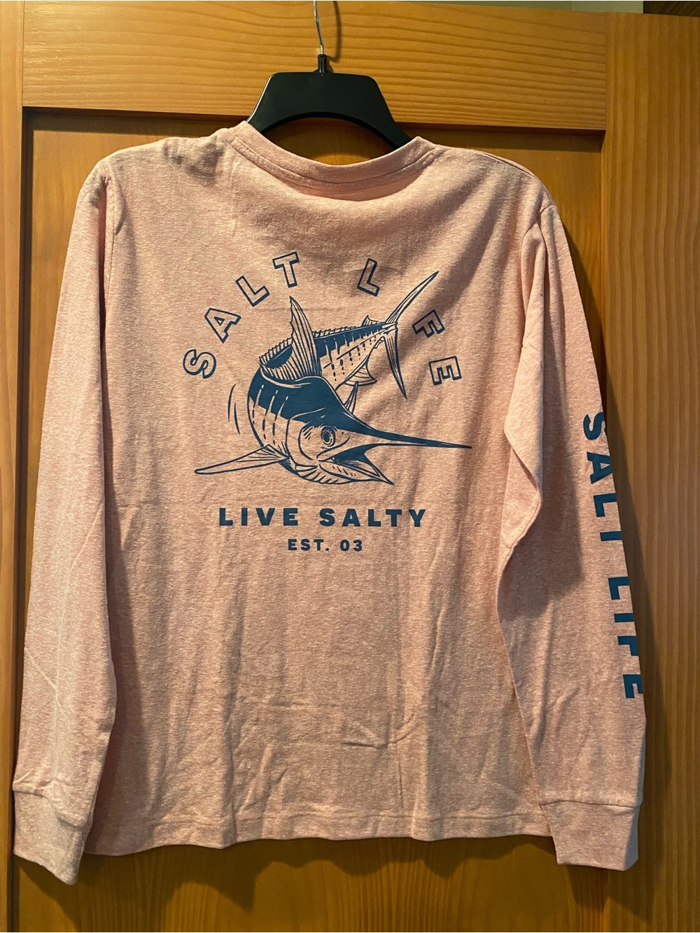 Salt Life Women’s Pink Live Salty Long Sleeve Shirt NWT Size S